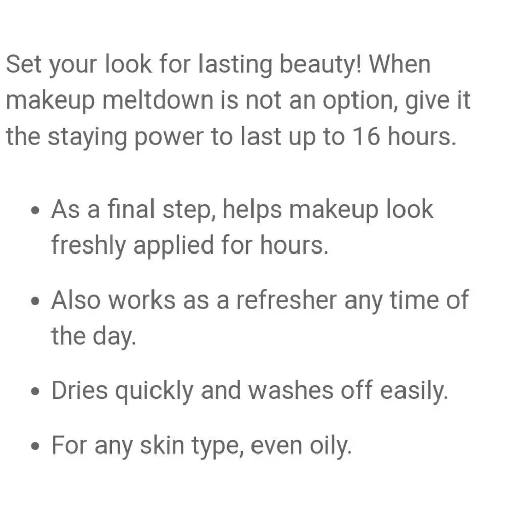 MARY KAY MAKEUP FINISHING SPRAY BY SKINDINAVIA - NEW!